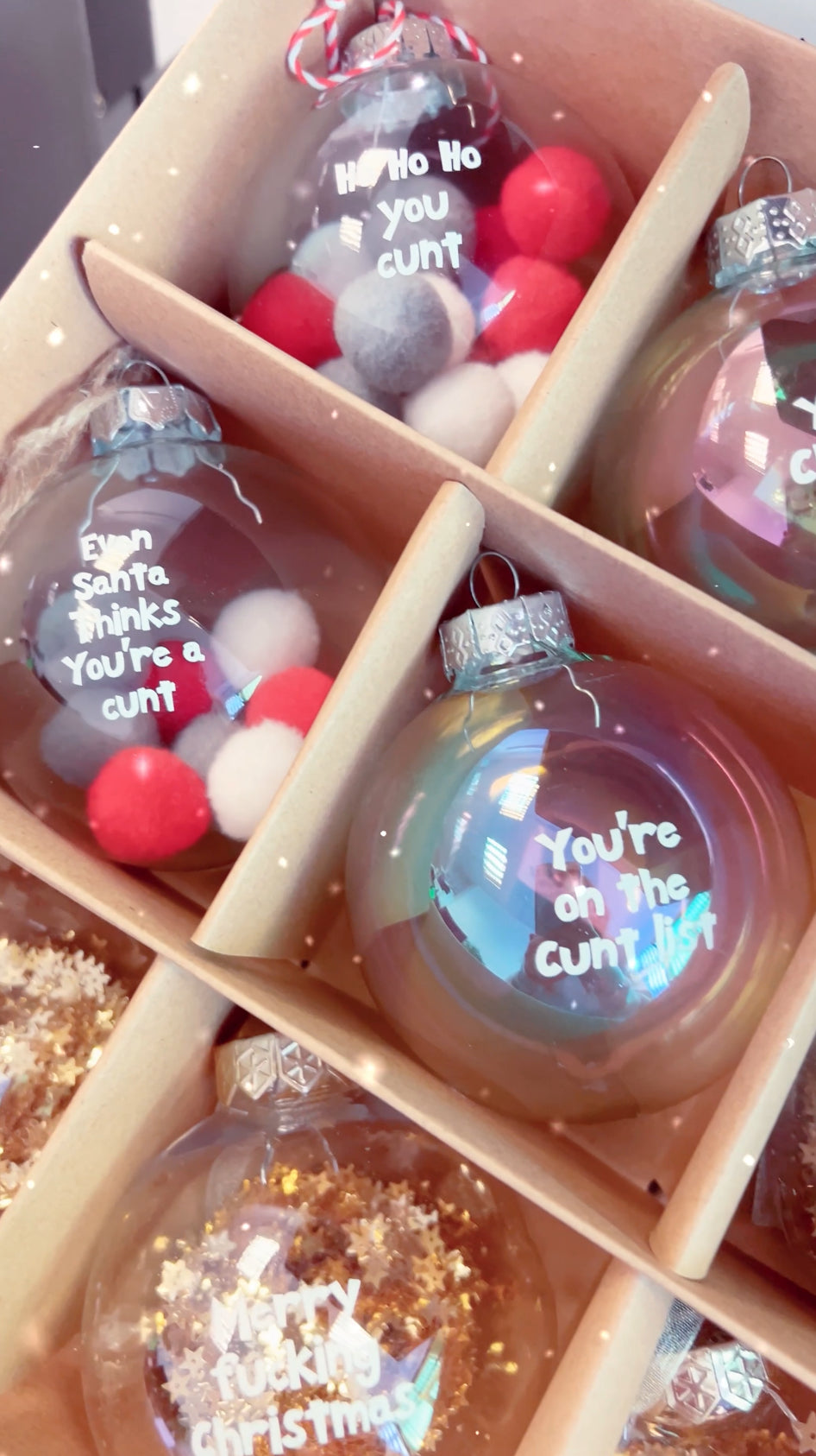 Sweary baubles - random