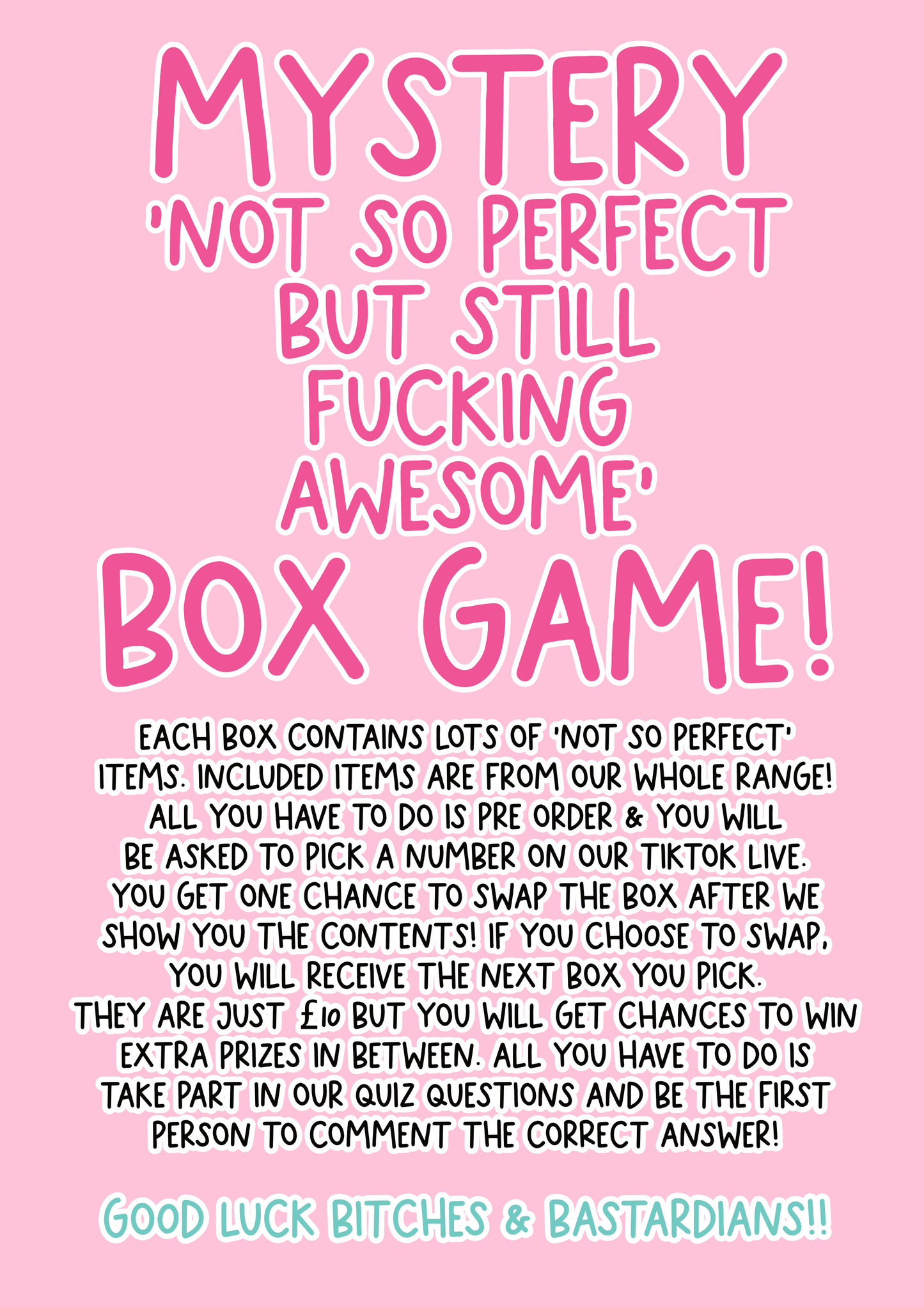 Defect Mystery Box Games Night
