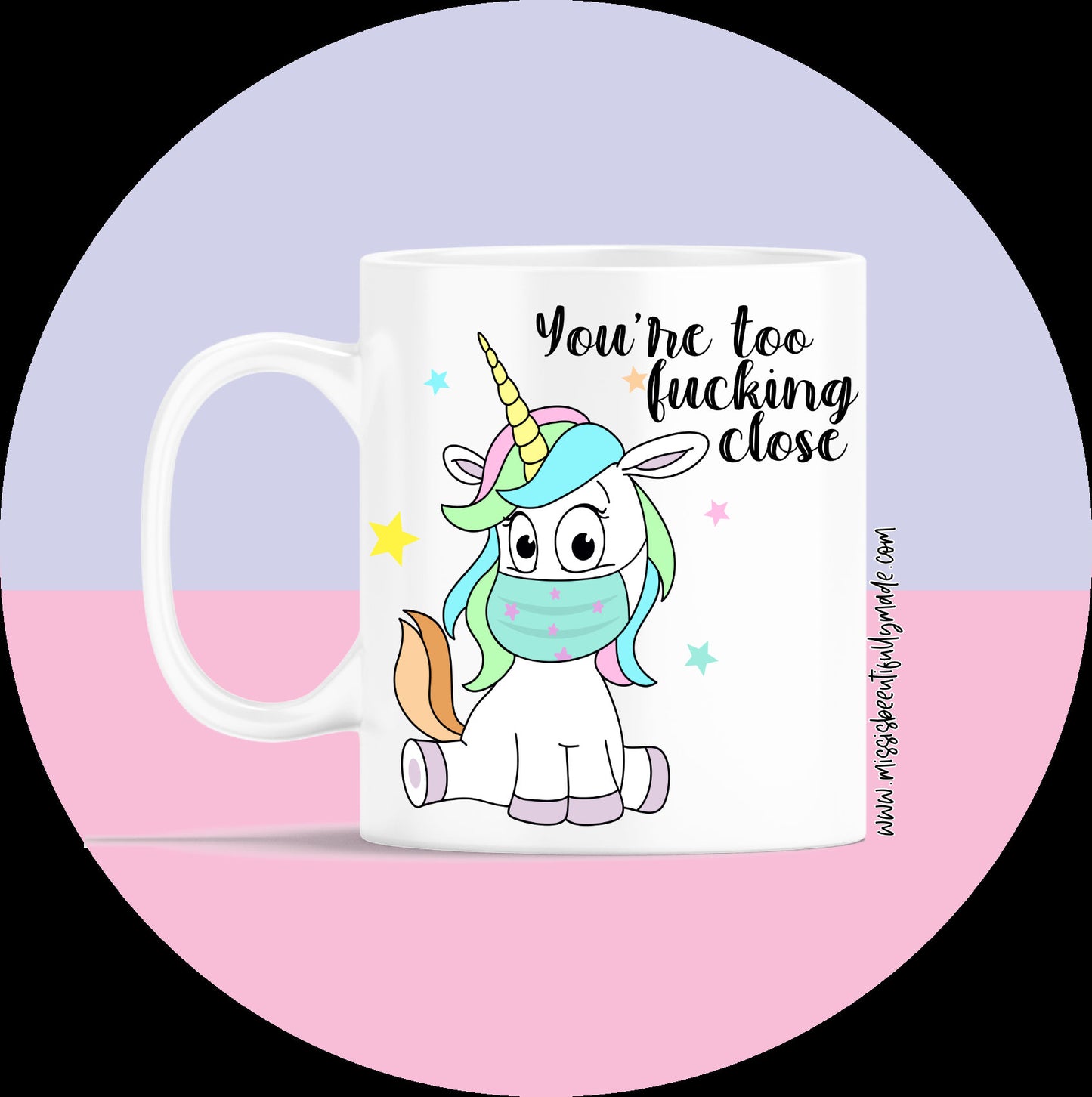 Mug - Unicorn Face Mask
