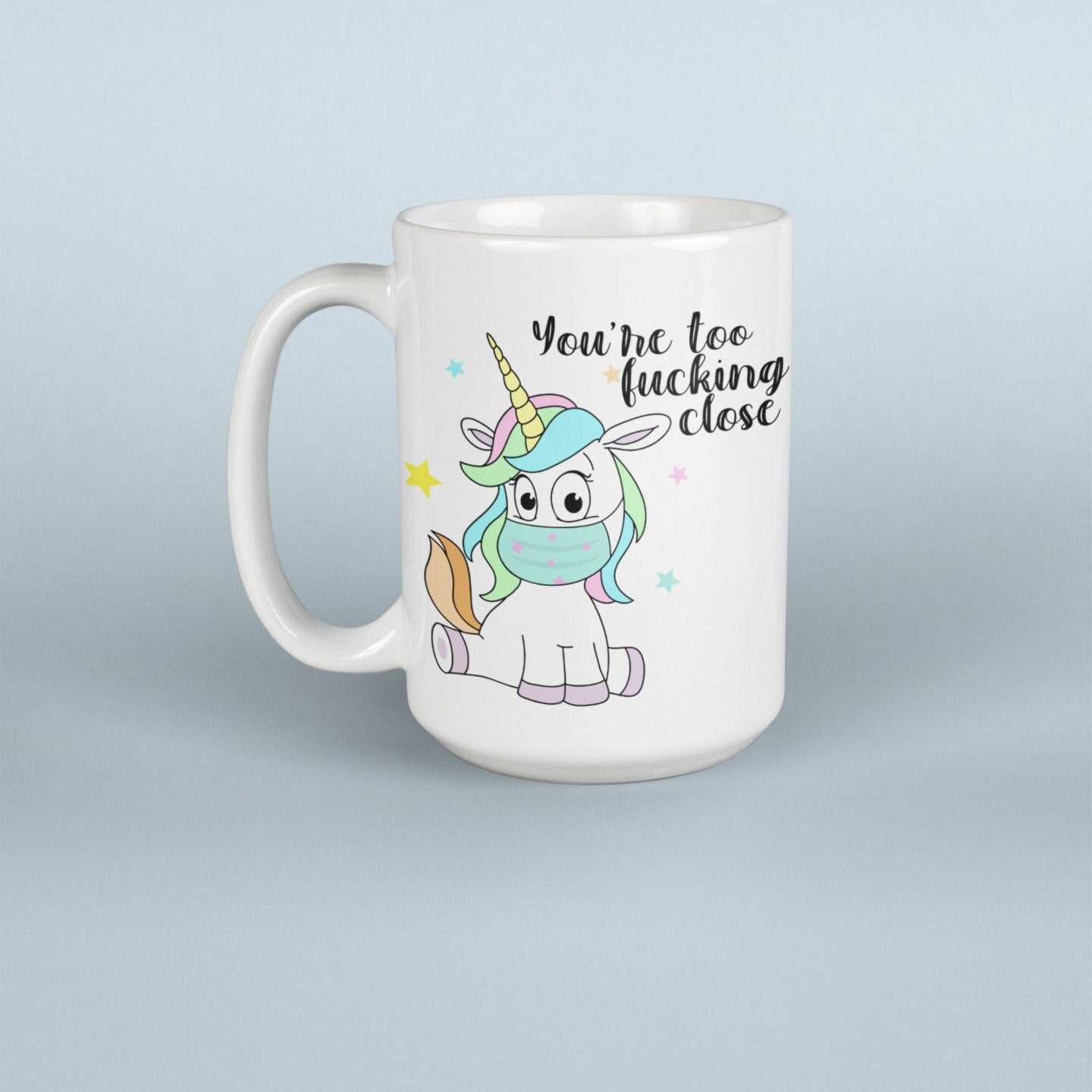 Mug - Unicorn Face Mask