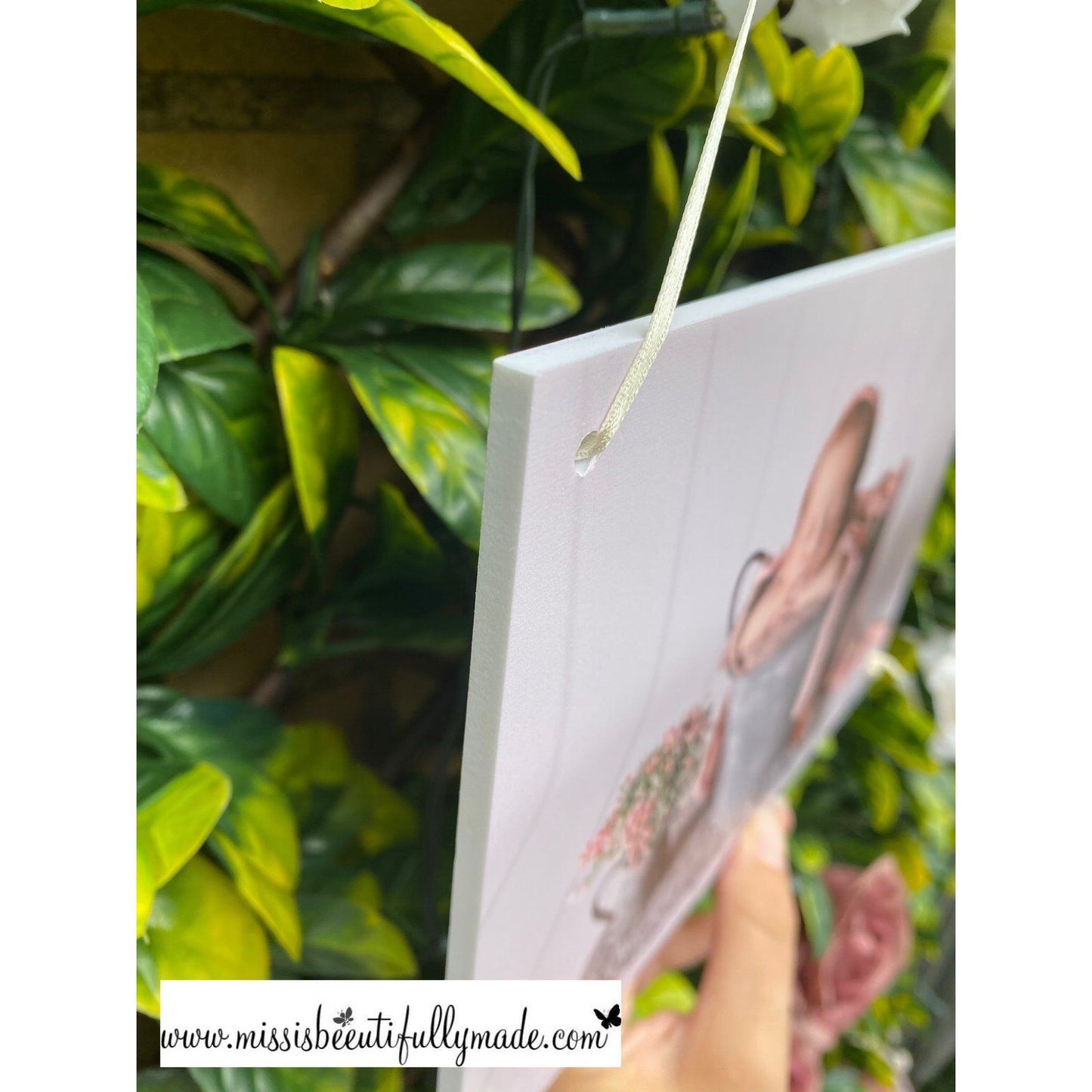 Foam board Photo Plaque - Hanging