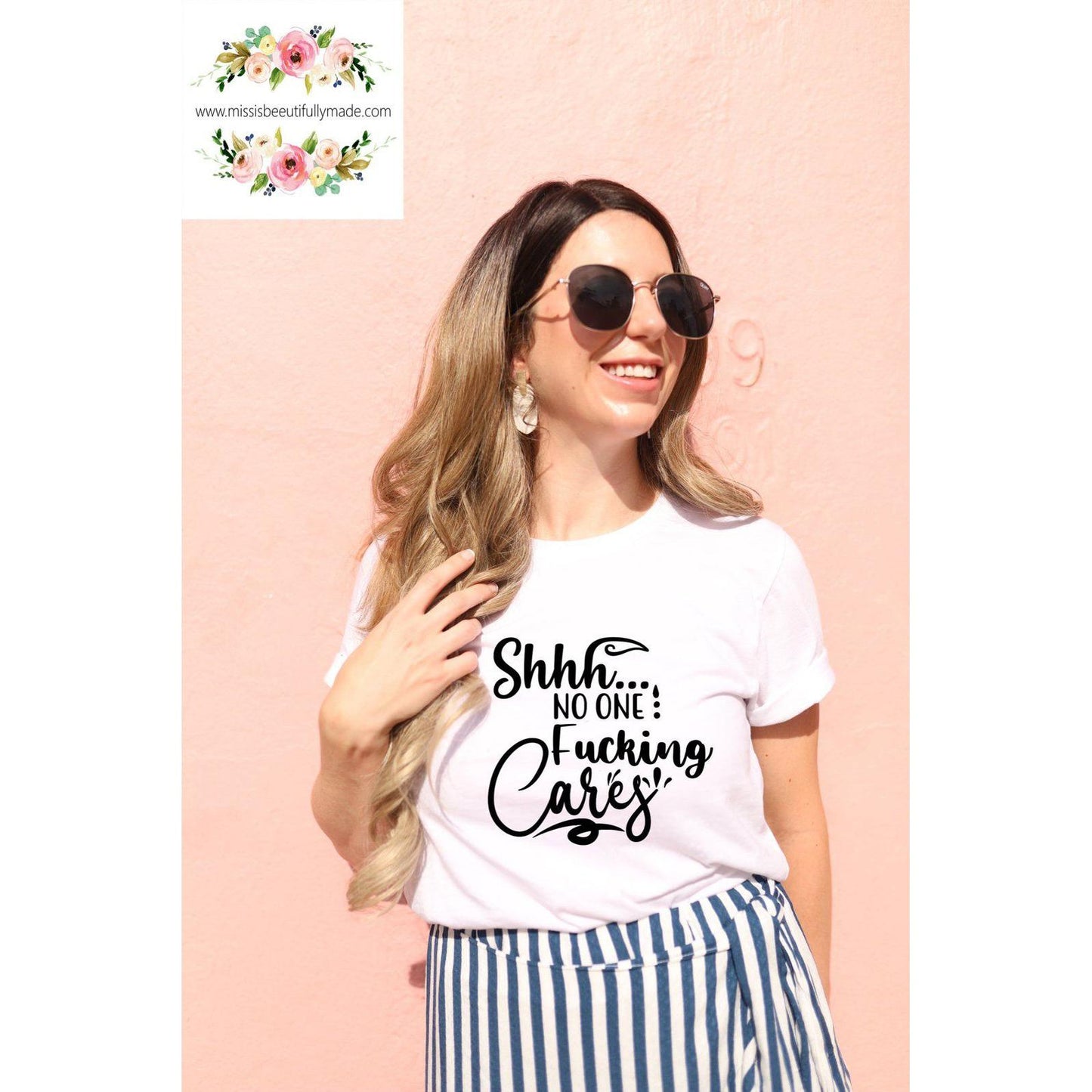 T-shirt - Shhh, No one fucking cares