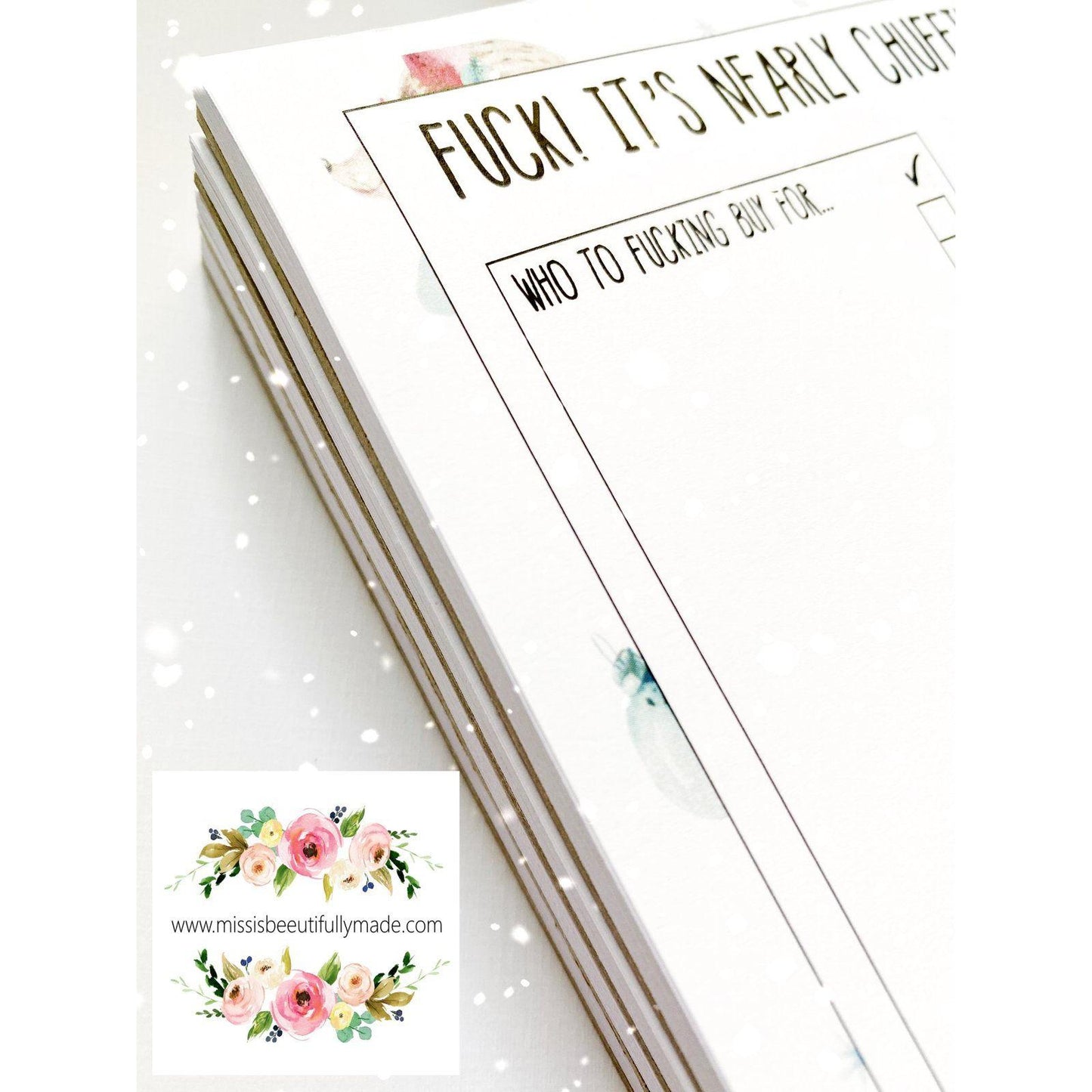 Christmas Notepad - It’s nearly chuffing Christmas