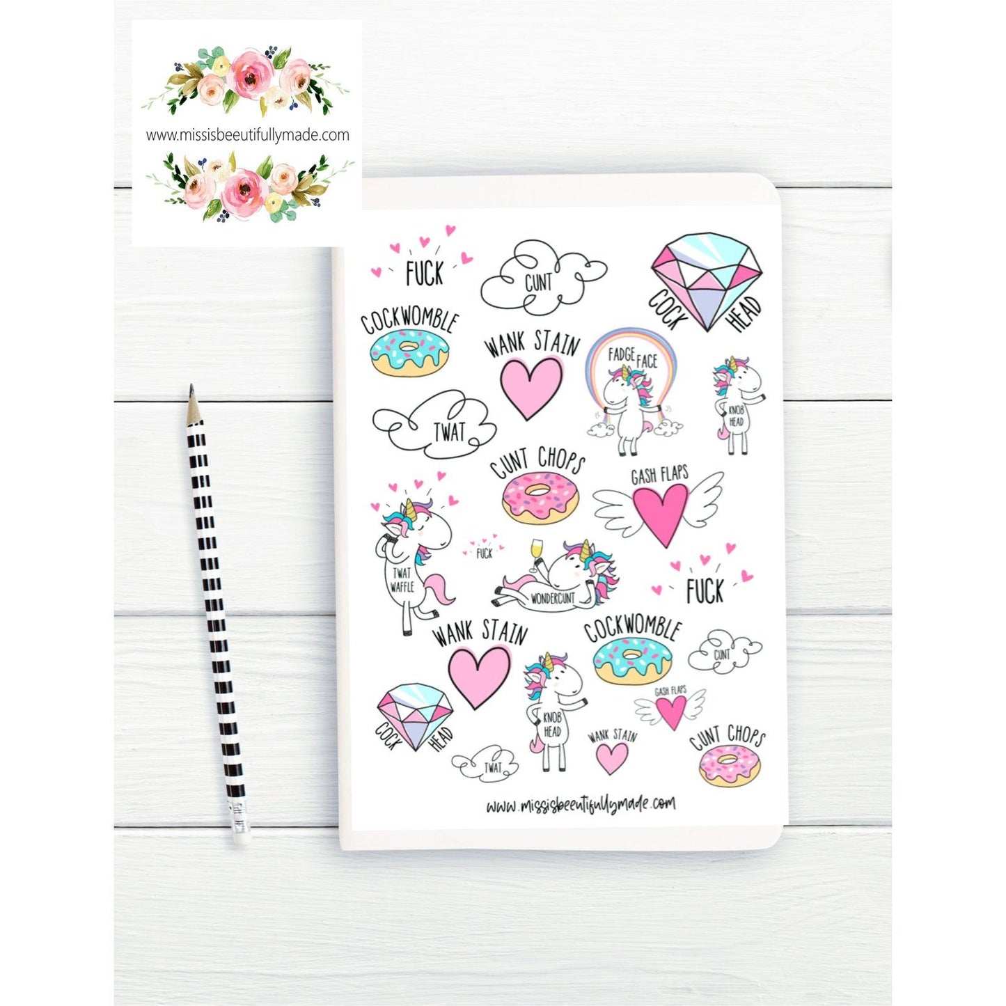 Notebook - Sweary Unicorn