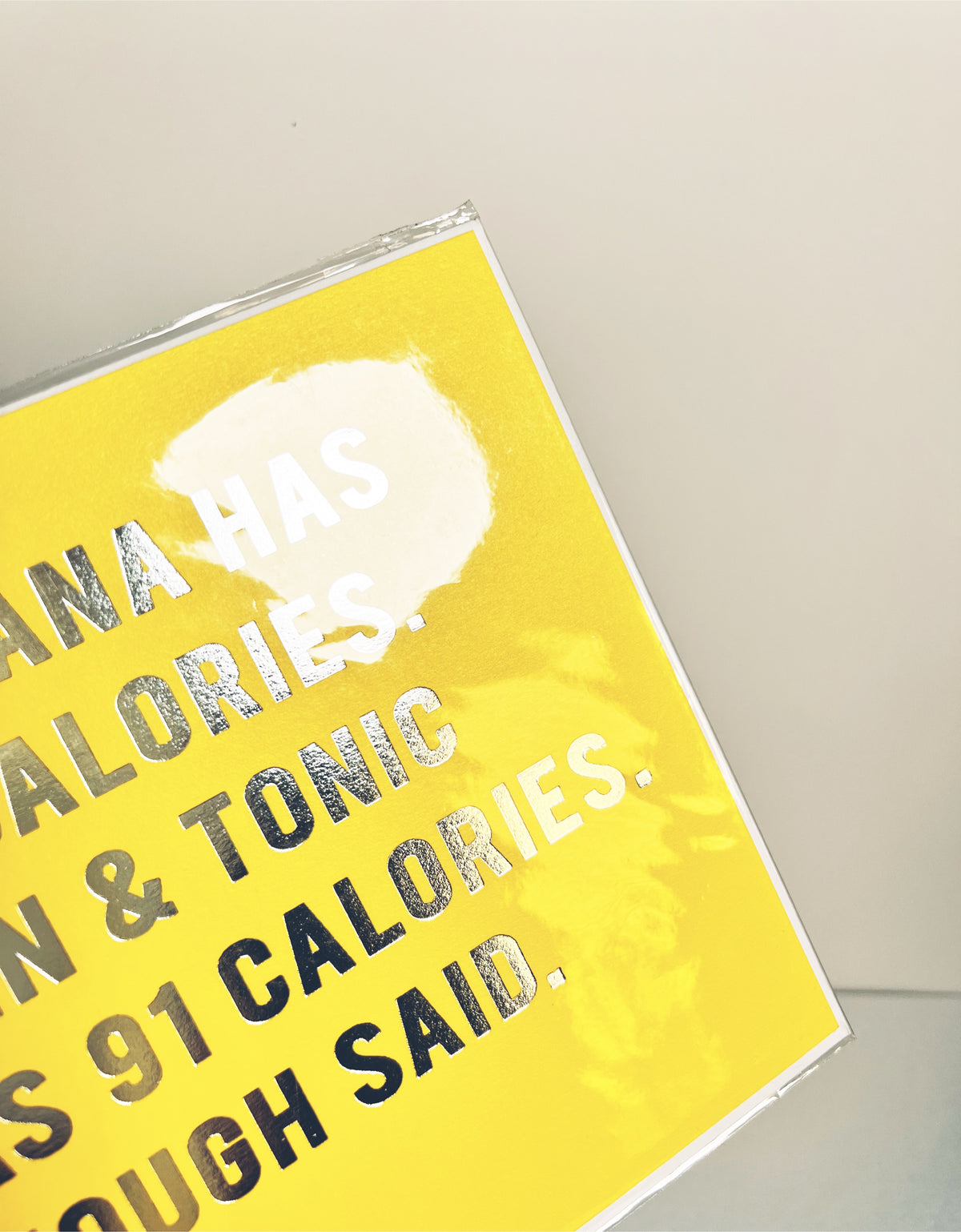 Clearance Card - A Banana Has 108 Calories