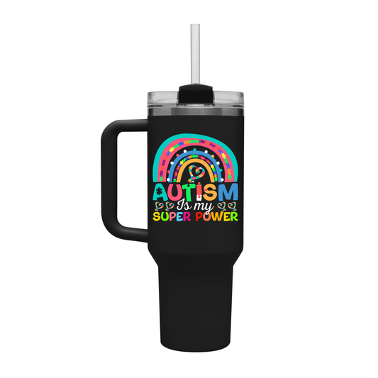 40oz Tumbler - Autism Is My Super Power