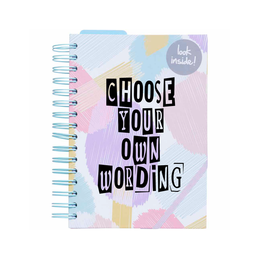 Notebook Organiser - Add Your Own Wording