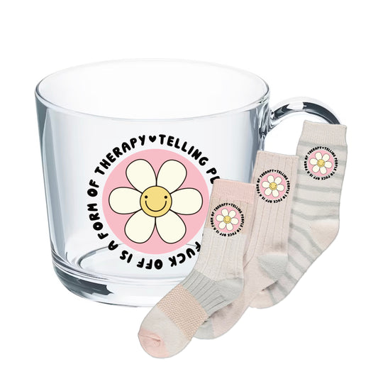 Mug & Sock Bundle - Telling People To Fuck Off Is A Form Of Therapy