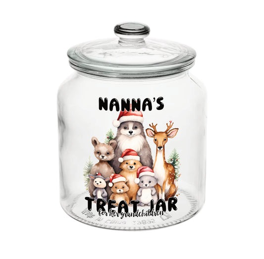 Nannas Treat Jar - Woodland Theme