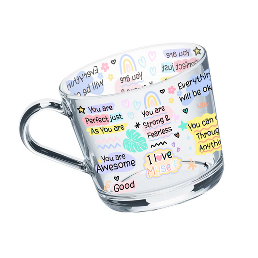 Glass Mug - Positivity