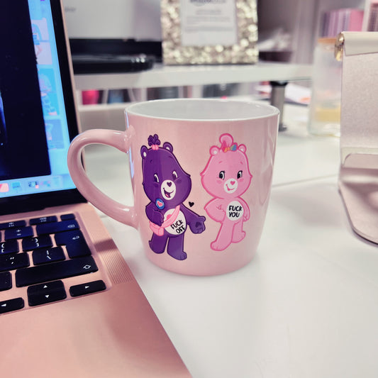 Pink Mug - Sweary Bear & Keyring