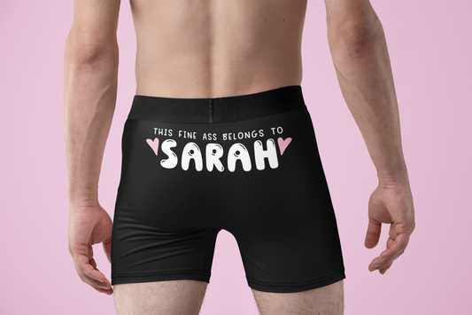 Men’s Boxer Shorts - This Fine Ass Belongs Too...