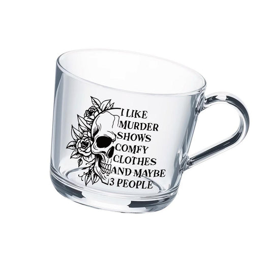 Glass Mug - I Like Murder Shows