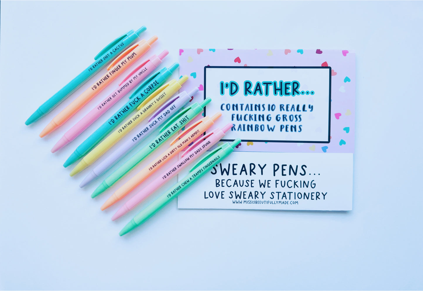 Rainbow Pen pack - I’d Rather….