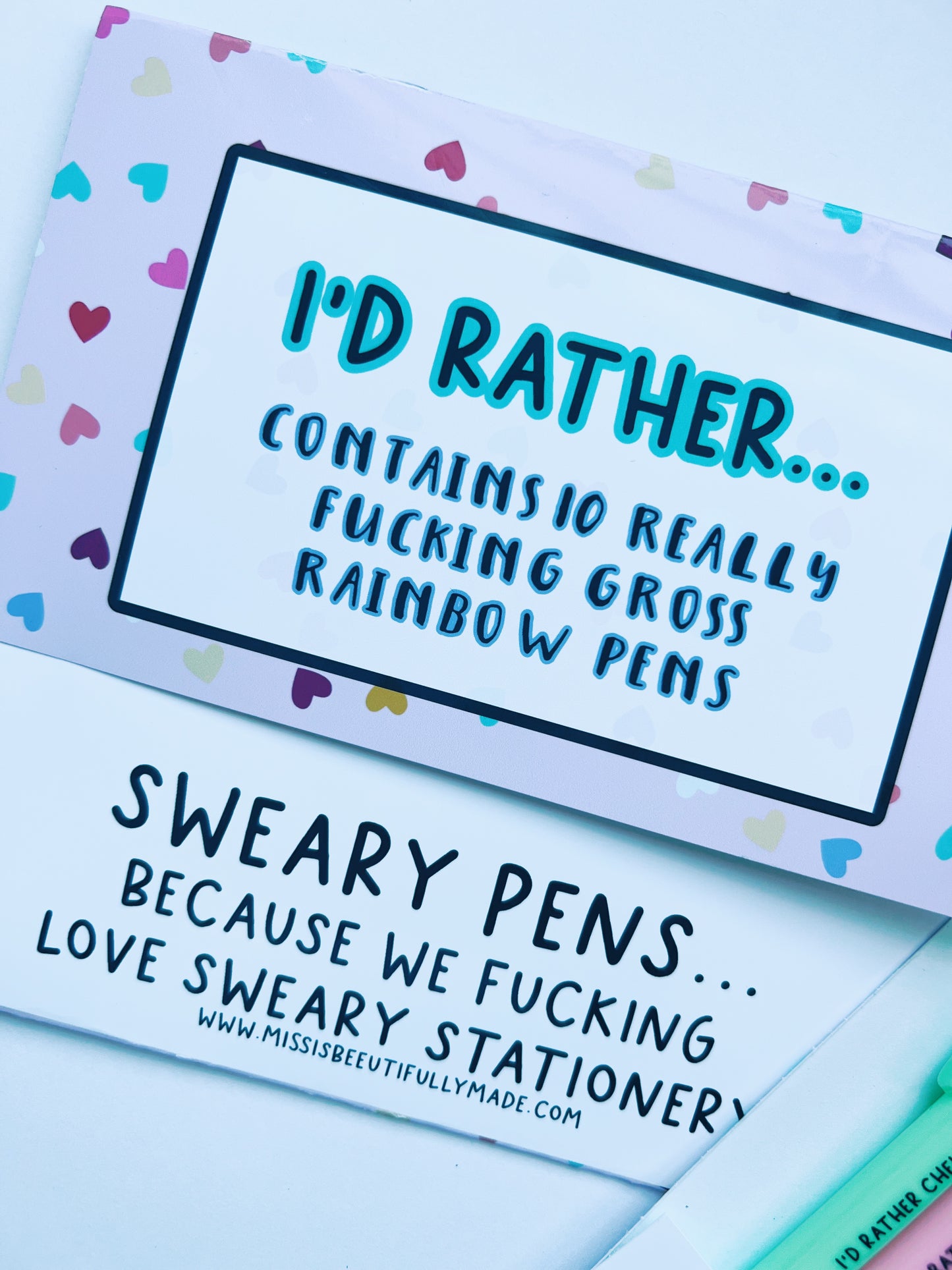 Rainbow Pen pack - I’d Rather….