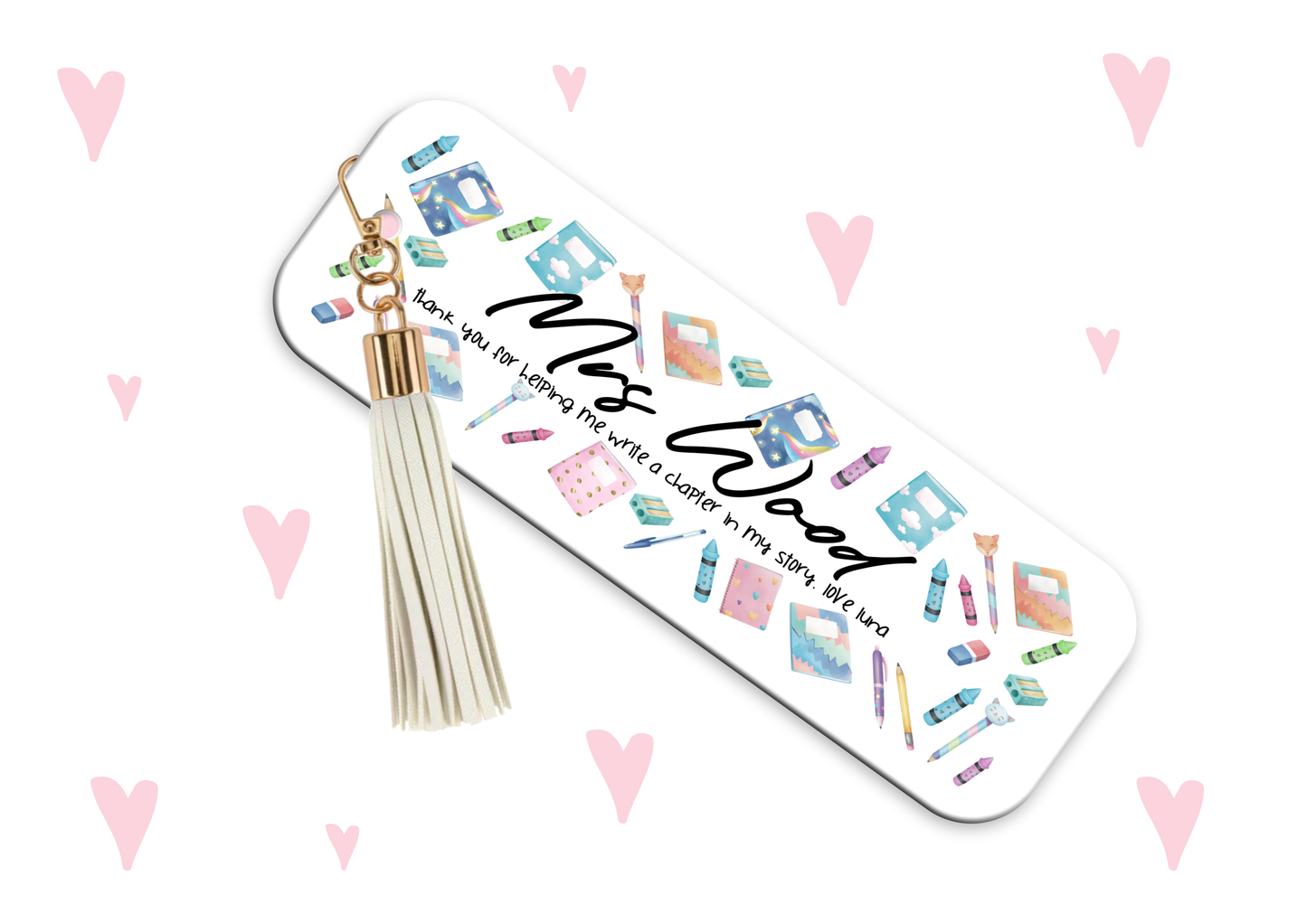 Acrylic Bookmark - Thank You For Helping Me Write A Chapter To My Story