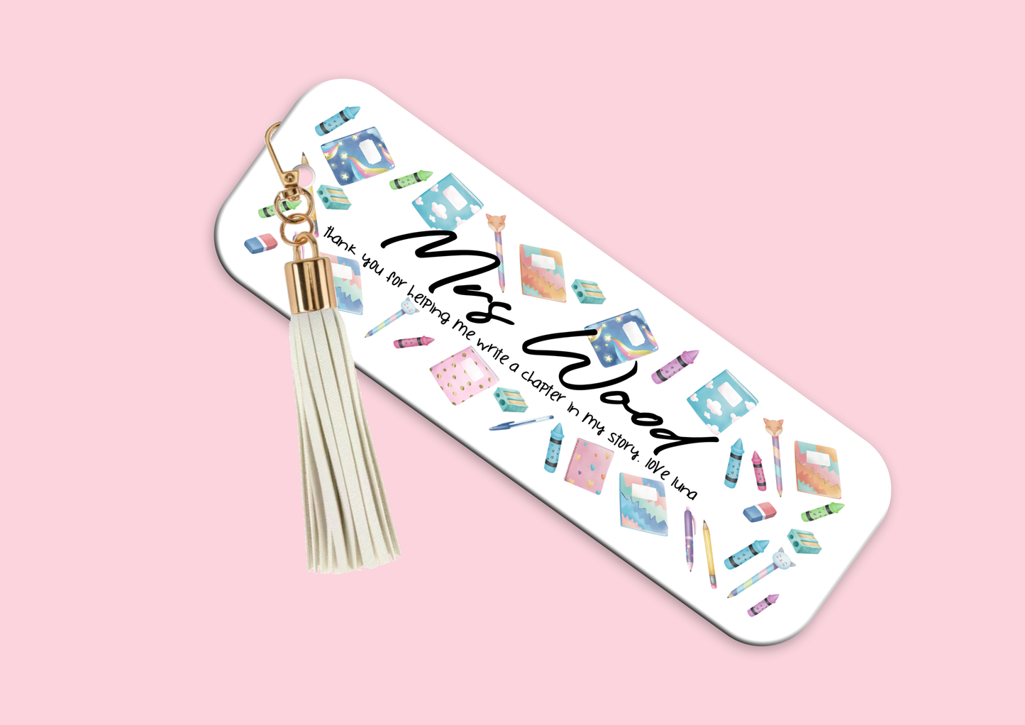Acrylic Bookmark - Thank You For Helping Me Write A Chapter To My Story