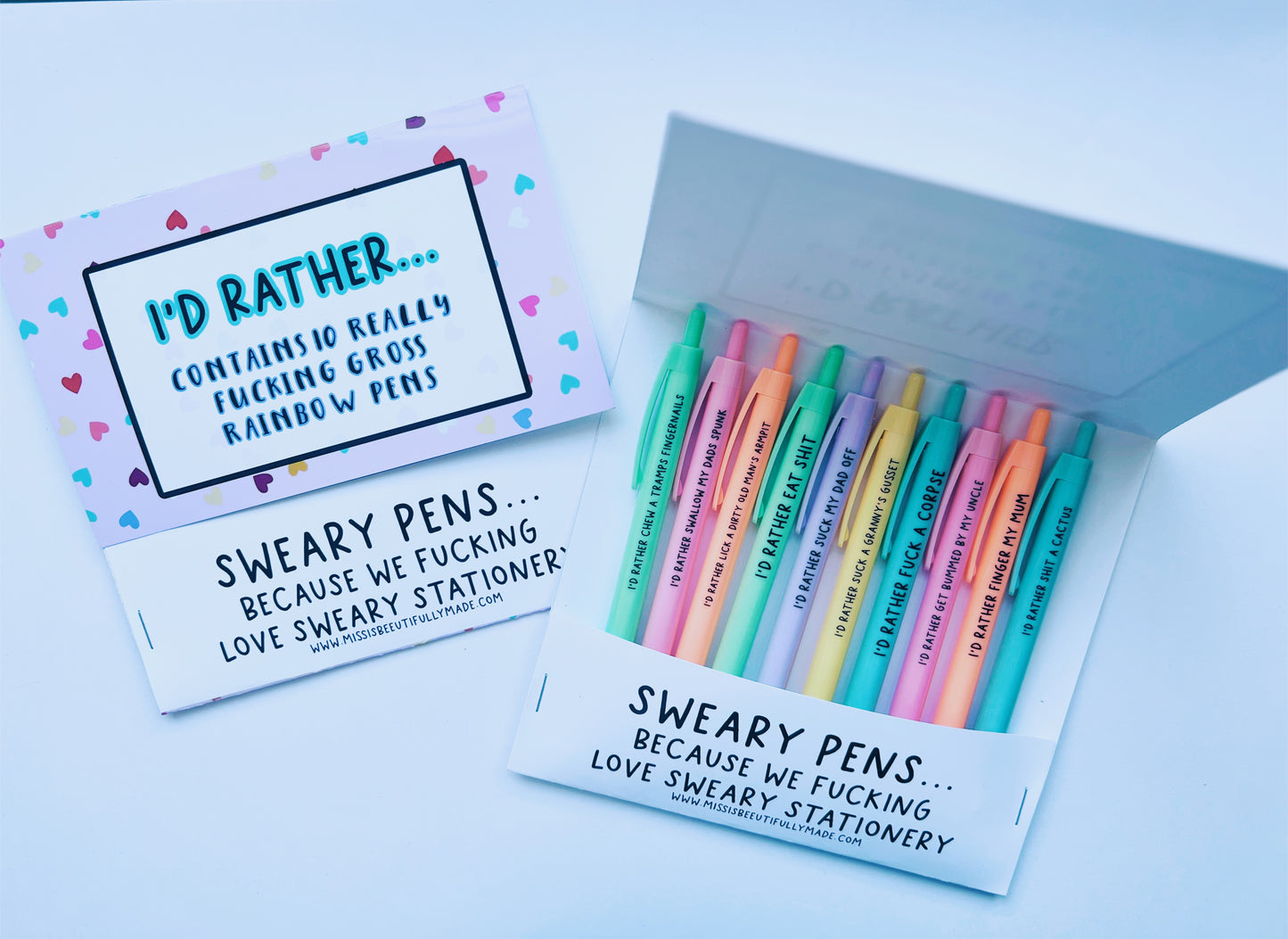 Rainbow Pen pack - I’d Rather….