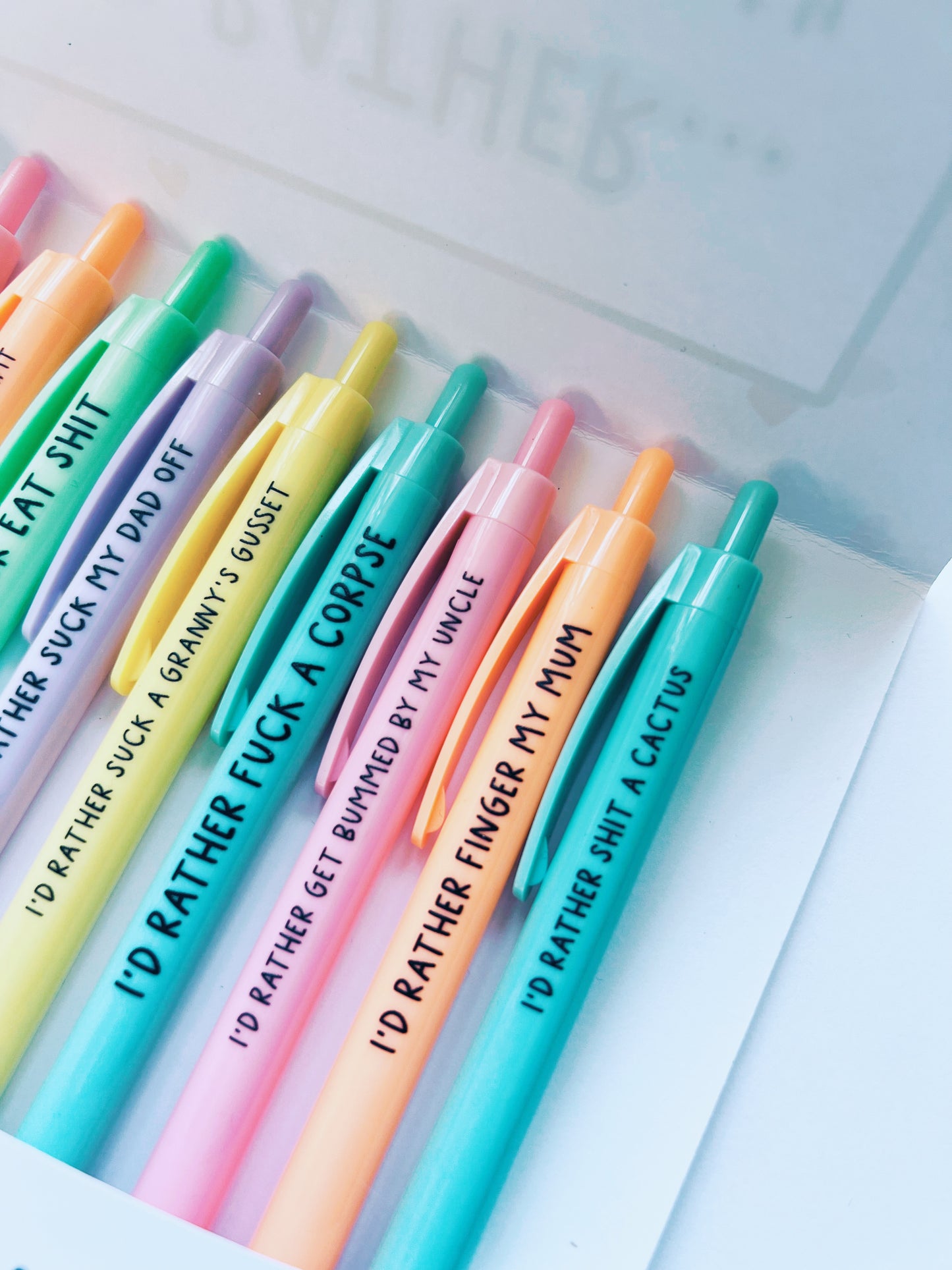 Rainbow Pen pack - I’d Rather….