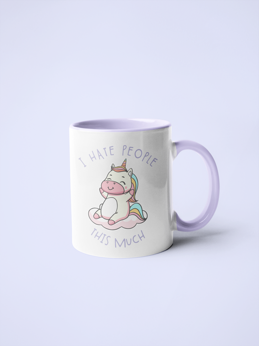 Mug - I Hate People This Much ( Unicorn)