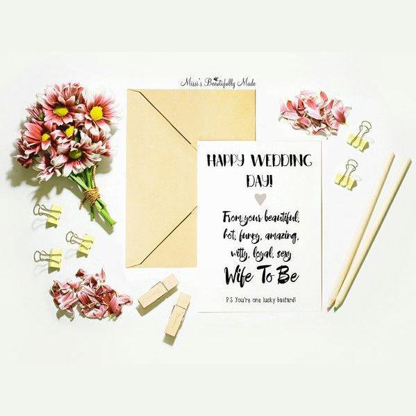 Card - Happy wedding day, Wife To Be