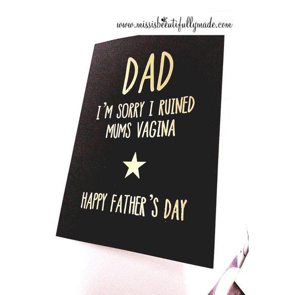 Card - Sorry I ruined mums vagina