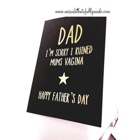 Card - Dad (Sorry I ruined Mum's vagina
