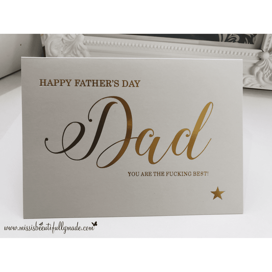Card - Dad (You are the fucking best)