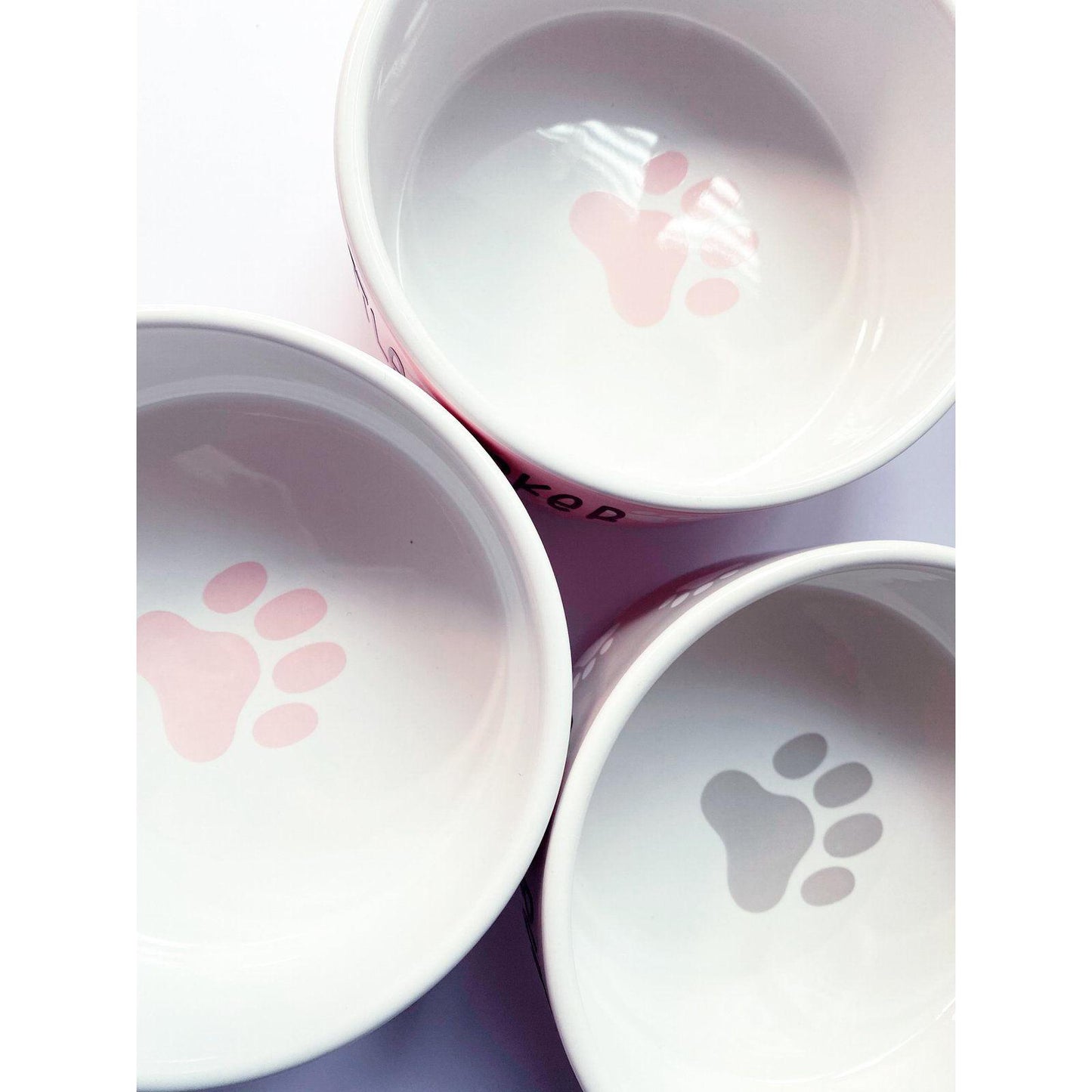 Dog Bowl - Paw Print Various Designs