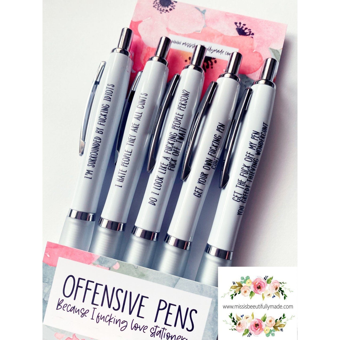 Pen Pack - Profanity – Missis Beeutifully Made