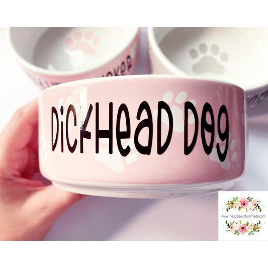 Dog Bowl - Paw Print Various Designs