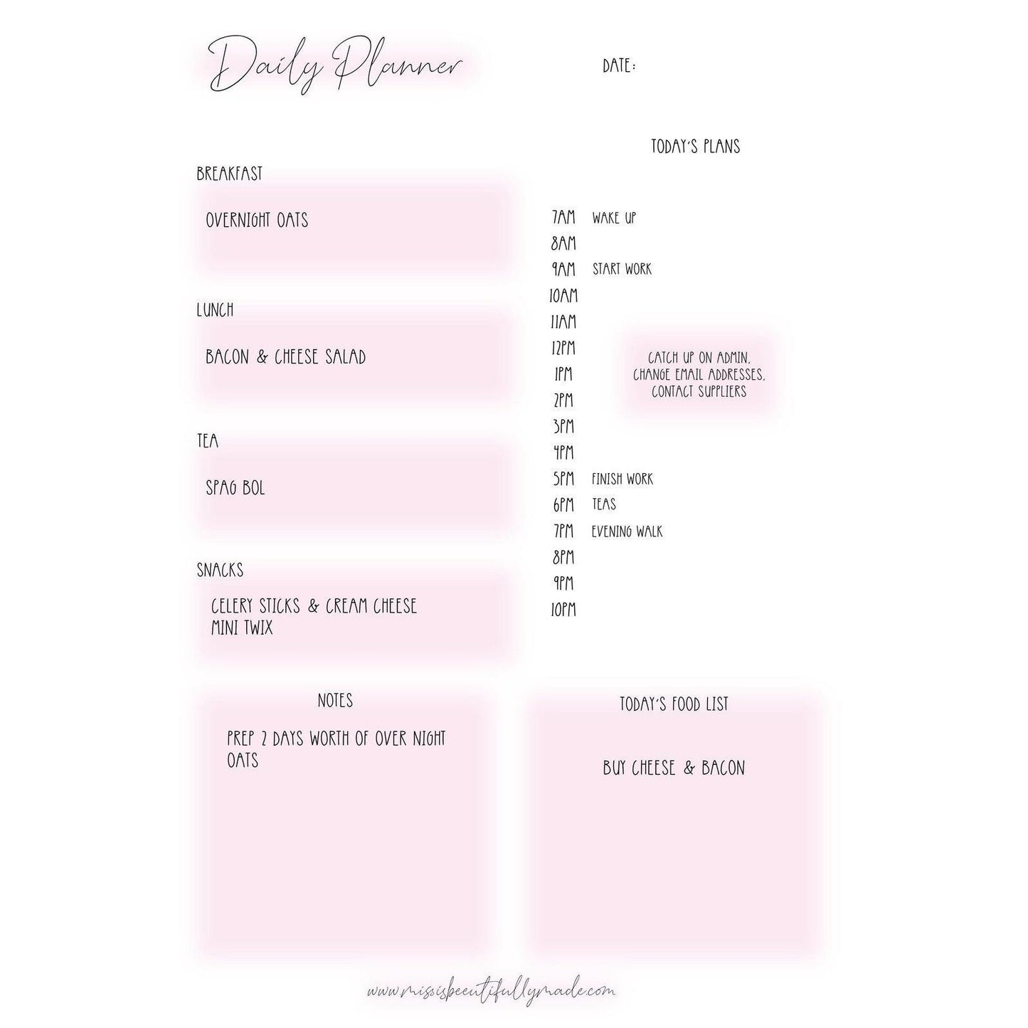Digital Planner - Monthly, Weekly, Daily