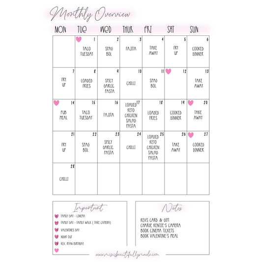 Digital Planner - Monthly, Weekly, Daily