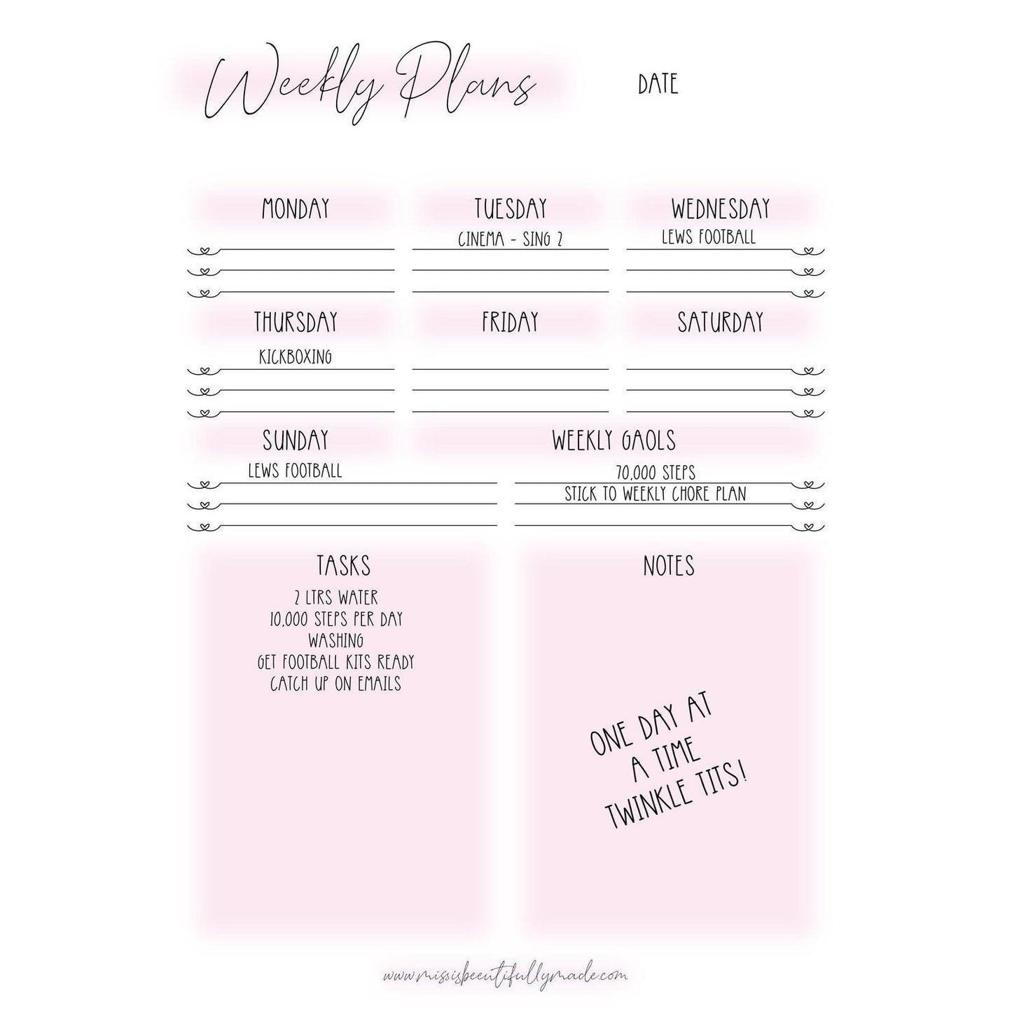 Digital Planner - Monthly, Weekly, Daily