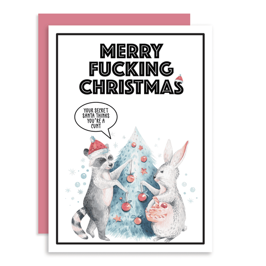 Card - Your Secret Santa thinks you're a cunt