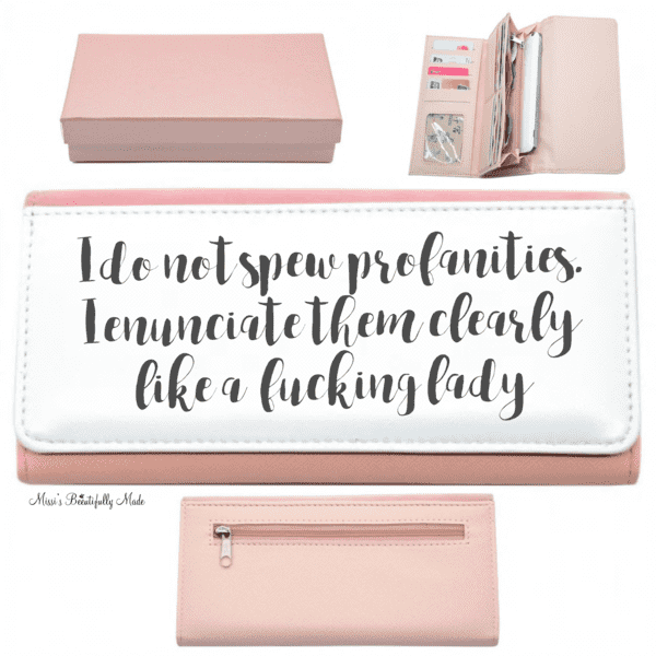 Purse - Add your own wording (only black available)