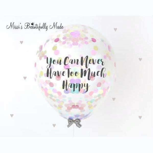 Wedding Confetti Balloons - 5 Pack