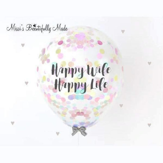 Wedding Confetti Balloons - 5 Pack