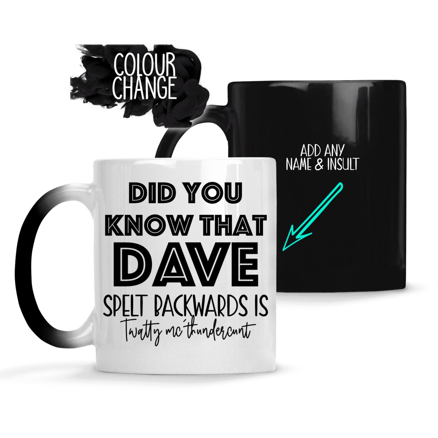 Colour Change Mug - NAME Spelt Backwards Is….