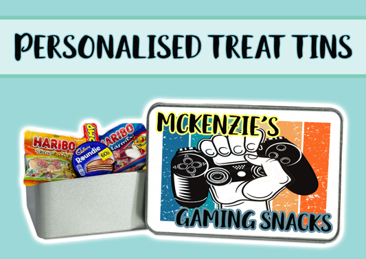 Personalised Boy Gaming Treat Tin