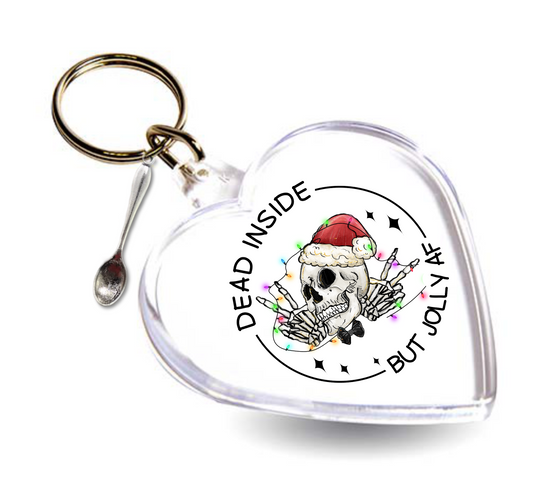 Heart Keyring - Dead Inside (spoon)