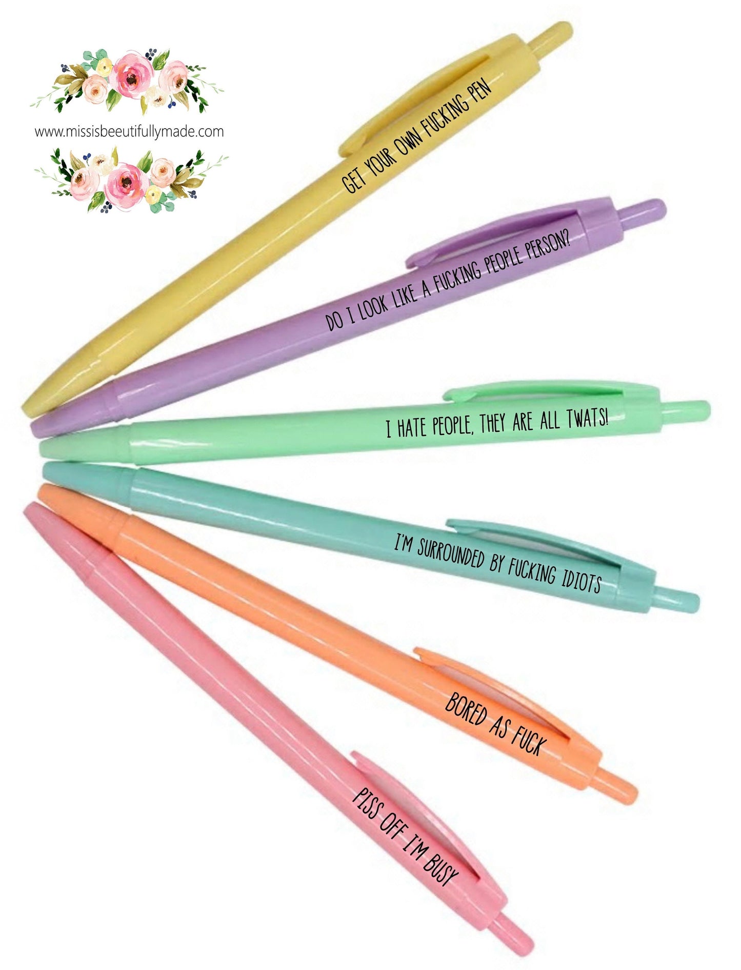 Rainbow Pens - Sweary Profanity