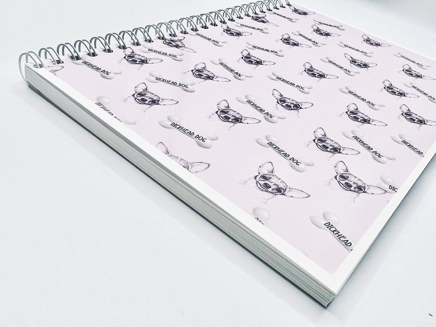 Dickhead Dog | Chihuahua | Bone Print Notebook | Writing Notes | Funny Gift | Funny Notebook | Birthday | Mother's Day | Student | Office