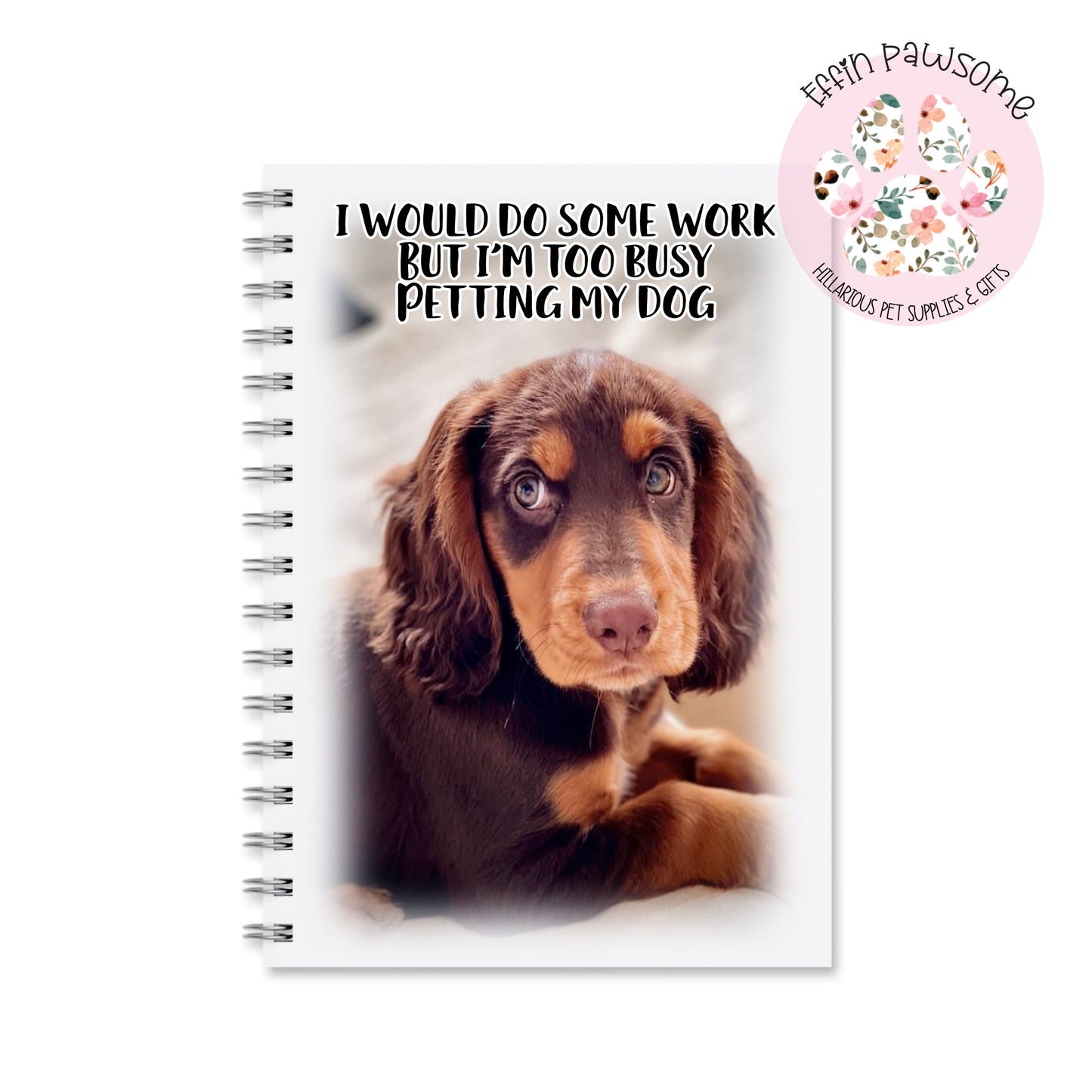 Personalised Dog Notebook | Writing Notes | Novelty Gift Funny Notebook | Birthday | Mother's Day | Student Gift | Office | Sweary Notebook