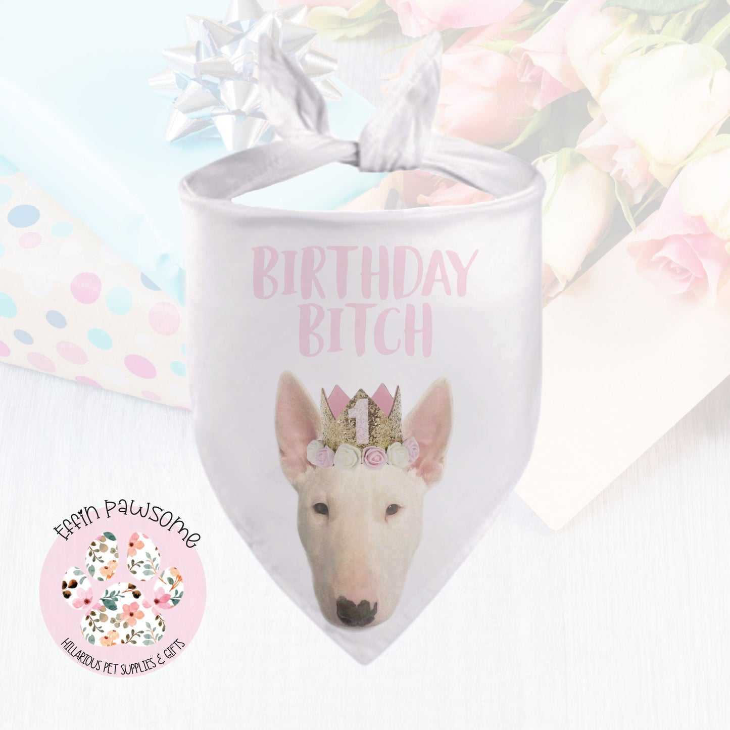 Dog Bandana - 1st Birthday