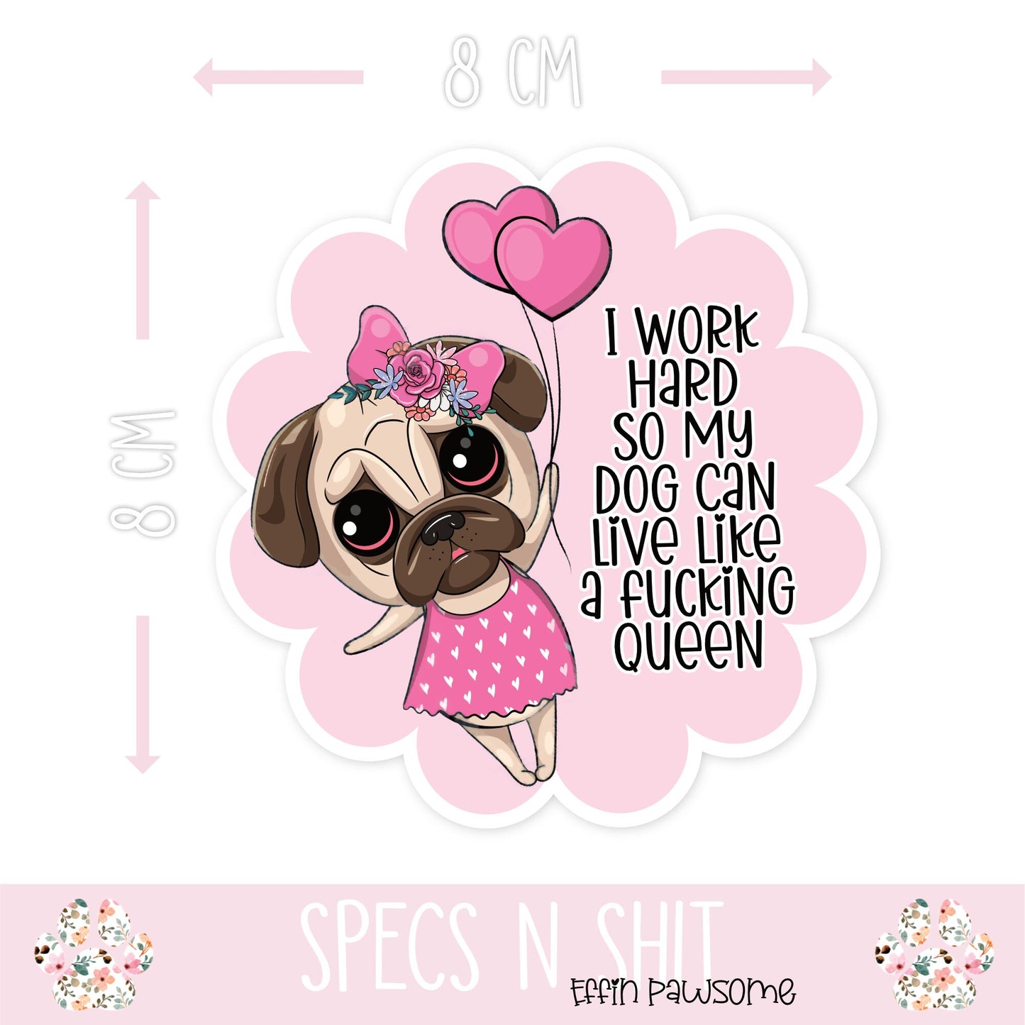 Cute Dog Sticker | Waterproof Sticker | Journal Sticker | Laptop Decal | Funny Dogs | Water bottle Decal | Dog Vinyl Sticker | Novelty Gift