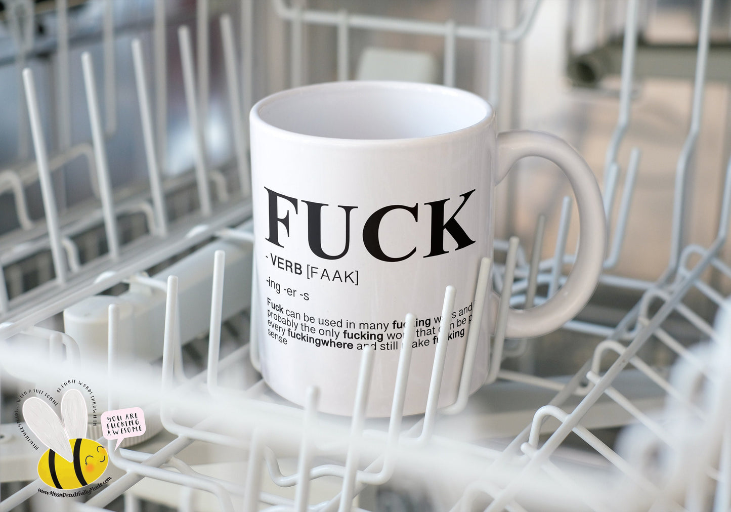 Mug - Definition Of Fuck | Funny Novelty Gift | Office Co-Worker | Adult Humour | Creative Profanity | Funny Grammar | Banter Gift Idea