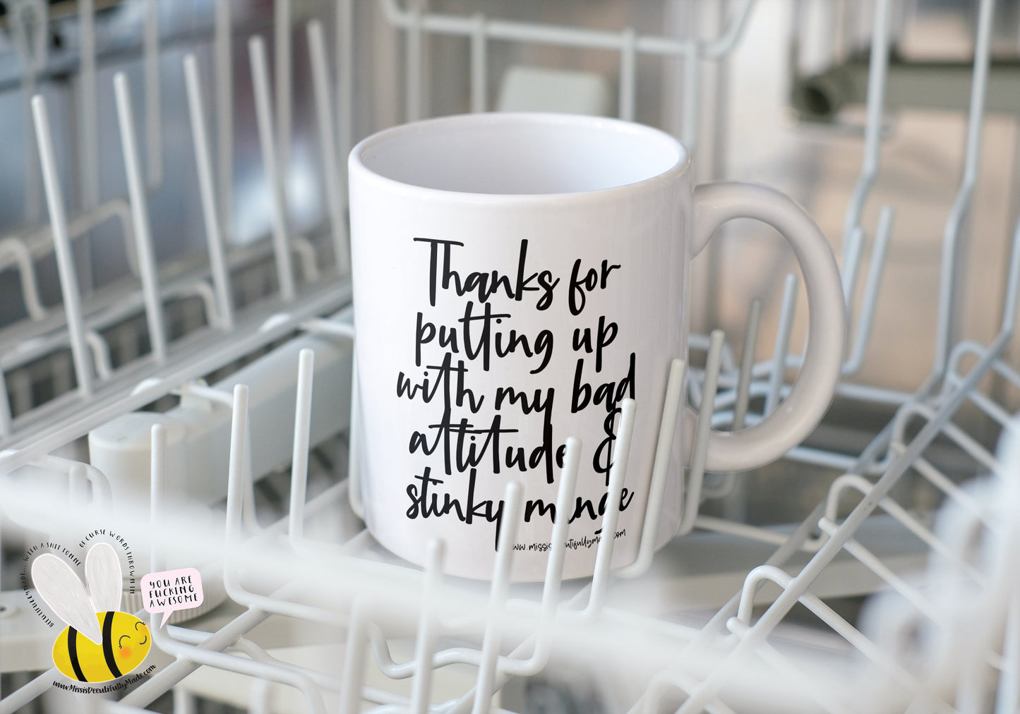 Mug - Bad Attitude, Stinky Minge
