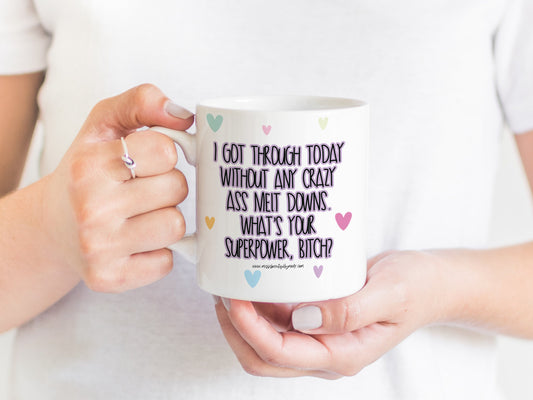 Mug - I Got Through Today | Funny Superpower