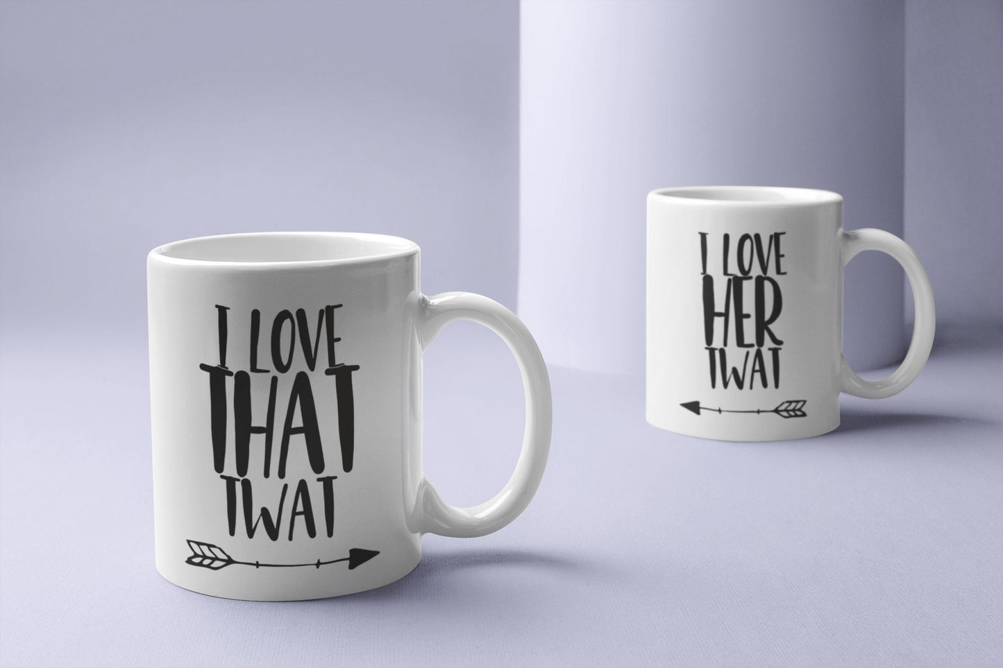 Mug Pair - His & Hers TWAT